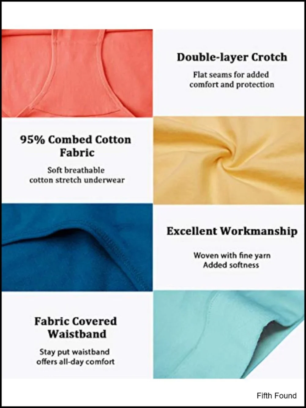 Women's Cotton Mid Waisted Full Coverage Briefs 4 Pack Regular Plus Size